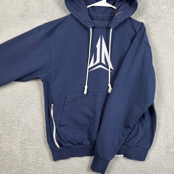 Nike Dri Fit Sweatshirt Hoodie Mens Medium Blue JA Morant Drawstring Pockets